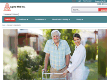 Tablet Screenshot of alphamednj.com